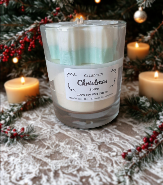 Cranberry Christmas Soy Wax Candle